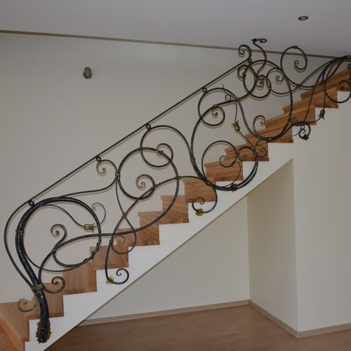 Garde-corps en fer forgé - 17 - La Forge Artistique - à barreaux / d'intérieur / pour escalier