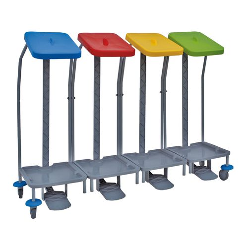Chariot poubelle - LINEN 24 - IPC - professionnel / en polypropylène
