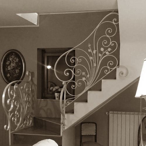 Garde-corps en fer forgé - FLORA  - Tessaro Group - de type balustrade / d'intérieur / pour escalier