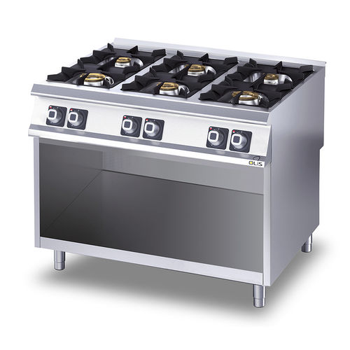 Cuisinière à gaz - D96/10CG - Olis Ali Group S.r.l. - professionnelle / en inox / en fonte
