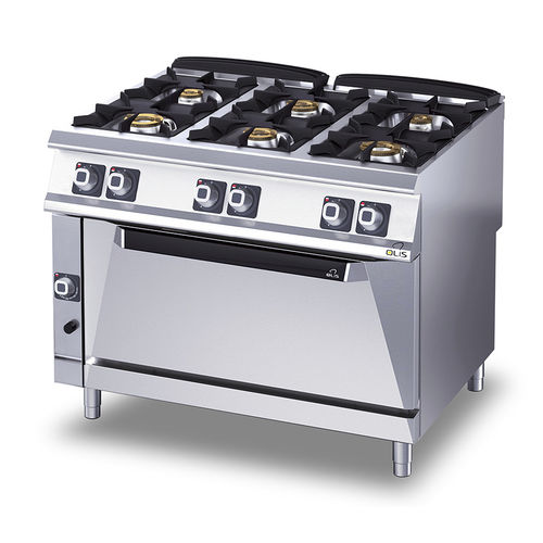 Cuisinière à gaz - D96/10CGFL - Olis Ali Group S.r.l. - professionnelle / en inox / en fonte