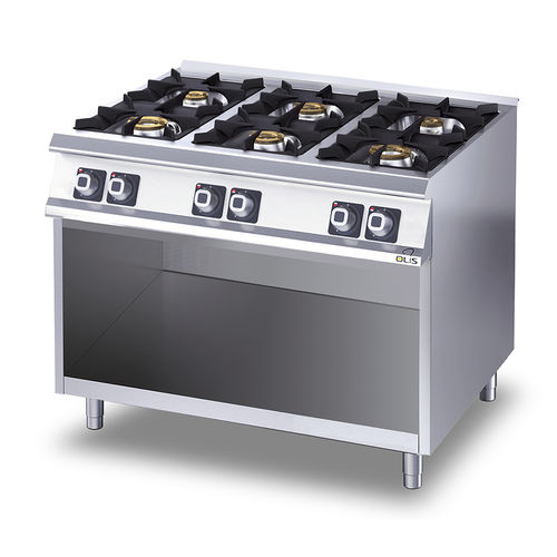 Cuisinière à gaz - D76/10CG - Olis Ali Group S.r.l. - professionnelle / en inox / en fonte