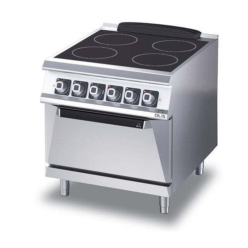 Cuisinière électrique - D74/10VTCE - Olis Ali Group S.r.l. - professionnelle / en inox / en céramique