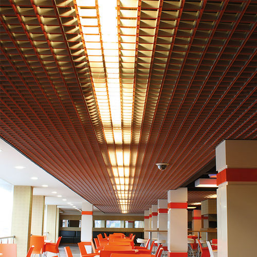 Faux-plafond en aluminium - PARA LITE - Integra - Interior Systems - en fibre de polyester / en panneaux / pour bureau