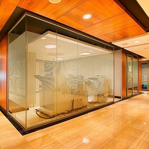 Cloison pivotante-coulissante - DIVERSE - Integra - Interior Systems - modulaire / vitrée / stratifiée