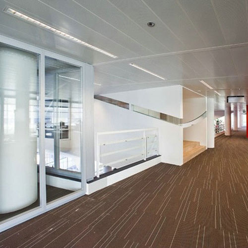 Faux-plafond en métal - PERSPEKTA D - Integra - Interior Systems - en dalles / en panneaux / pour bureau