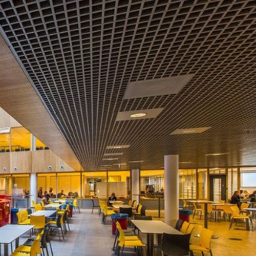 Faux-plafond en aluminium - DELTA - Integra - Interior Systems - en fibre de polyester / en panneaux / pour bureau