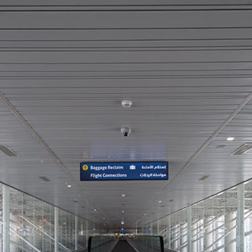 Faux-plafond en aluminium - RANDOM LINE - Integra - Interior Systems - en lames / pour bureau / pour salle blanche