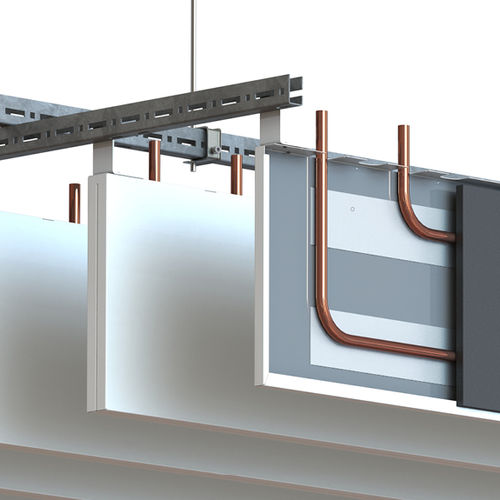 Faux-plafond en métal - INTEGRA-B - Integra - Interior Systems - en panneaux / pour bureau / pour salle de conférence