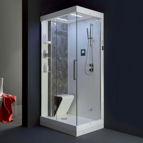 Cabine de douche en verre - CENTO.00.80 - ilma srl - à portes coulissantes / d'angle