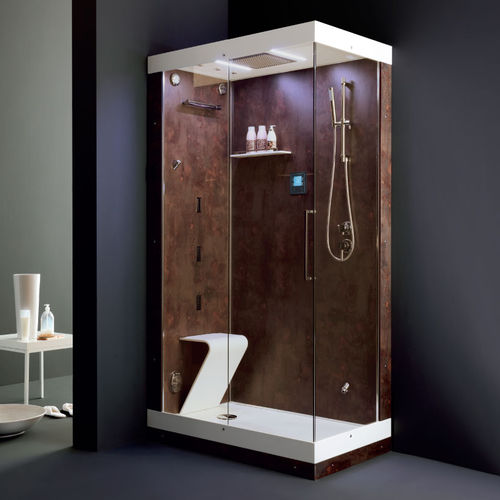 Cabine de douche en verre - CENTO.10.90 - ilma srl - à portes coulissantes / d'angle