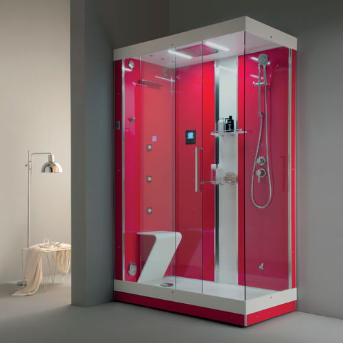 Cabine de douche en verre - CENTO.60.80 - ilma srl - à portes coulissantes / d'angle