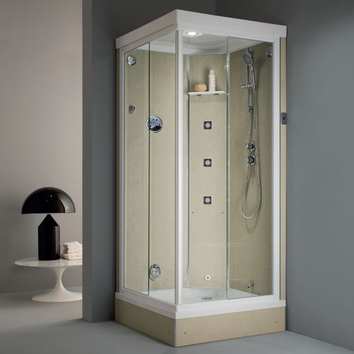 Cabine de douche en verre - ELIOS Q.H - ilma srl - à portes coulissantes / d'angle