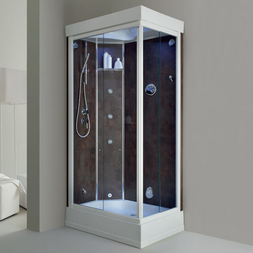 Cabine de douche en verre - NEW SPRING.H - ilma srl - à portes coulissantes / d'angle