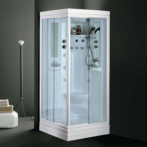 Cabine de douche en verre - ELIOS Q - ilma srl - à portes coulissantes / d'angle