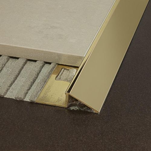 Profilé de transition pour carrelage - CERFIX PRONIVEL P - PROFILPAS - en laiton / de rive / argenté