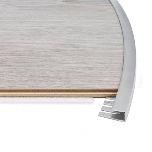 Profilé de finition aluminium - RC FLEX - PROFILPAS - pour carrelage / quart-de-rond / argenté