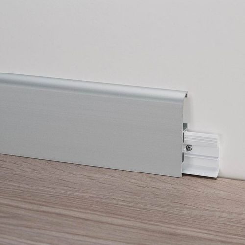 Plinthe blanche - LINE 93 - PROFILPAS - grise / en métal / rectangulaire