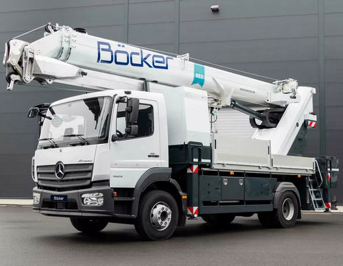 Grue montée sur camion - AK 36 - Böcker Maschinenwerke GmbH - à tour / format compact / télescopique