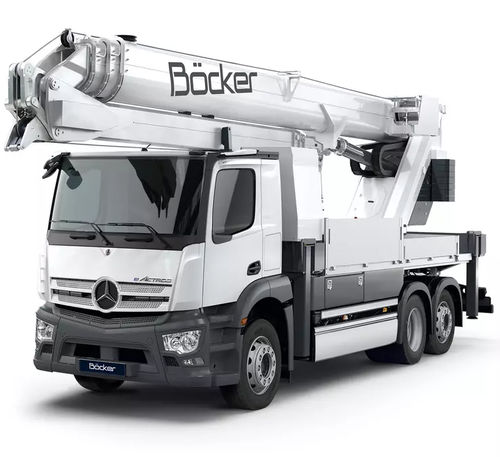 Grue montée sur camion - AK 48 / AK 48e - Böcker Maschinenwerke GmbH - télescopique / à flèche relevable / hydraulique
