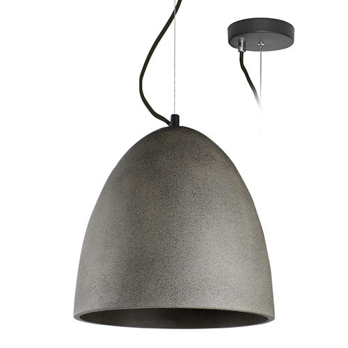 Suspension - SANDY 1 E27 : SU11455 - Indigo Lighting - en béton / contemporaine / d'intérieur