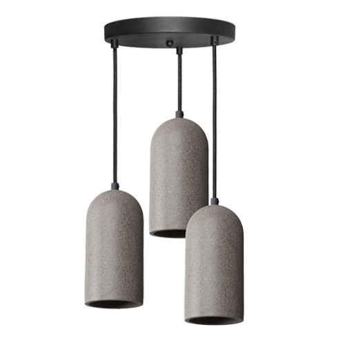 Suspension - SANDY 5 E27 : SU12155 - Indigo Lighting - en béton / contemporaine / d'intérieur