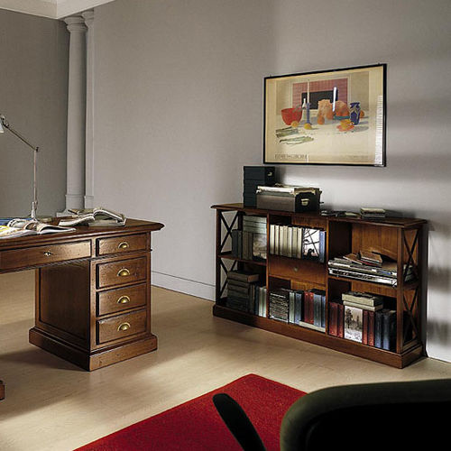 Bibliothèque basse - 549 - flli zorzella mobili - classique / en bois