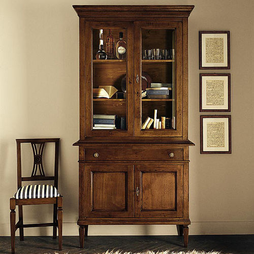 Vitrine de style Louis XV - 540 - flli zorzella mobili - en verre / en bois