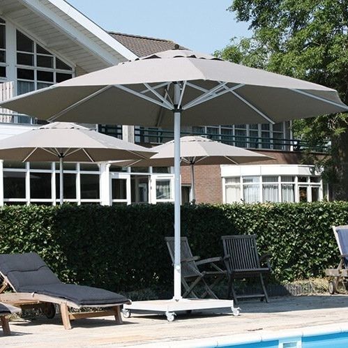 Parasol carré - PRESTO PRO - Solero Parasols - rond / à mât central / télescopique