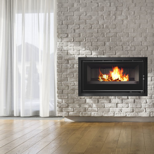 Insert de cheminée à bois - Llama Cristal 100 EcoDesign - BELLIDO Manufacturas Metálicas, S.L. - en acier / à convection naturelle / contemporain