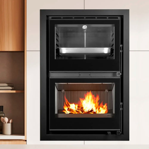 Insert de cheminée à bois - BAKE 70 - BELLIDO Manufacturas Metálicas, S.L. - en acier / à convection naturelle / contemporain