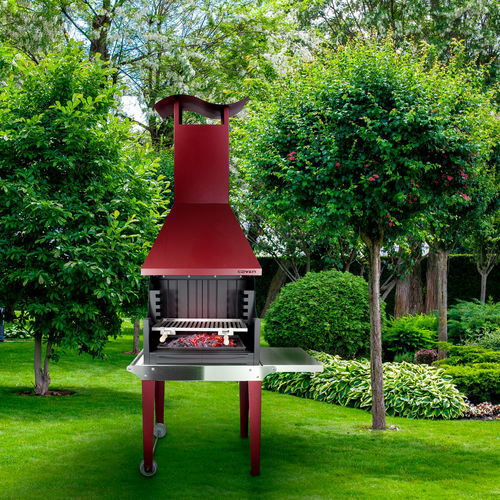 Barbecue à charbon - COVEN - BELLIDO Manufacturas Metálicas, S.L. - à bois / sur roulettes / à poser