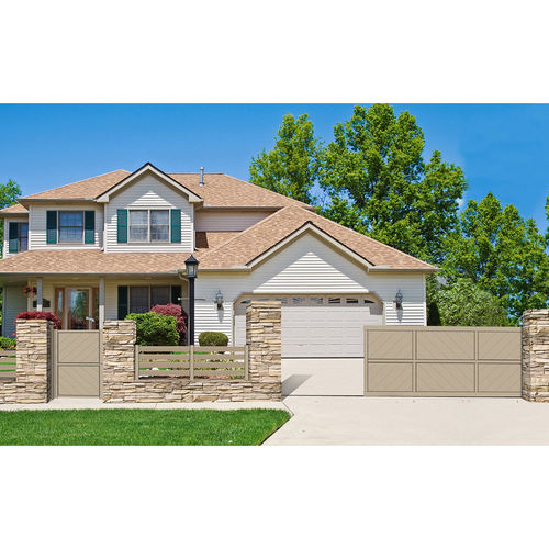 Portail battant - PRESTIGE CLASSIC: C775 - Style Doors S.A. - coulissant / en aluminium / à lames