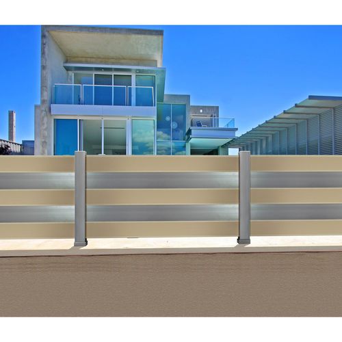 Clôture à lames - MODERN : M6484 - Style Doors S.A. - de jardin / en aluminium / contemporaine