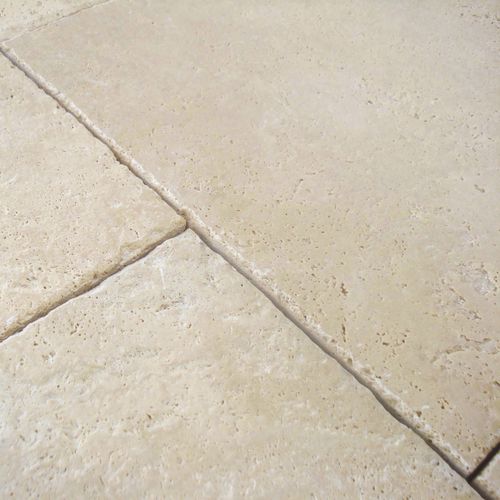 Dallage en travertin - Travertine Stone with Antique Look - DANTA MARMOR - d'extérieur / texturé / antidérapant