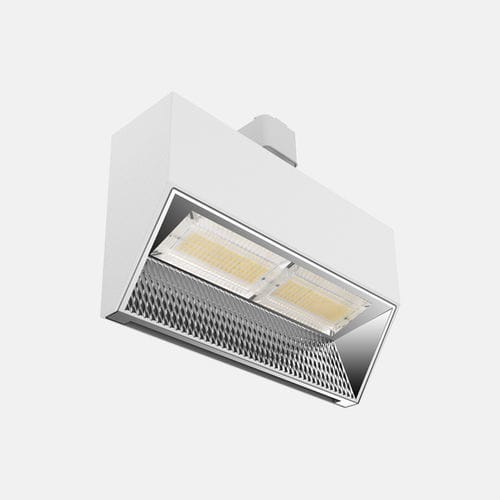 Éclairage sur rail à LED - MILO  - Kinglumi Co., Ltd. - rectangulaire / en aluminium / en métal chromé