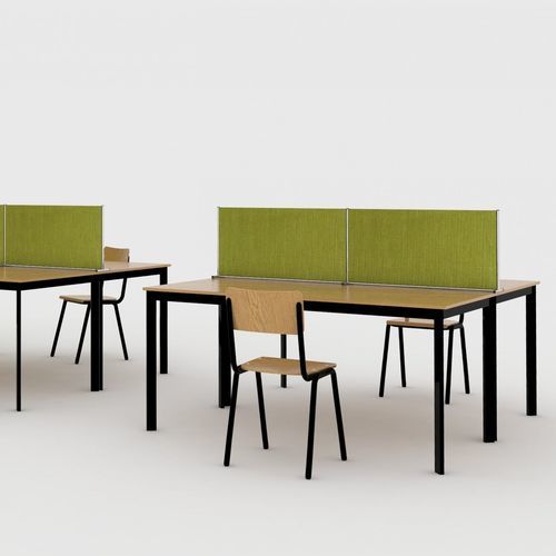 Séparateur de bureau sur bureau - ZERO37 - aamco - en tissu acoustique / vert
