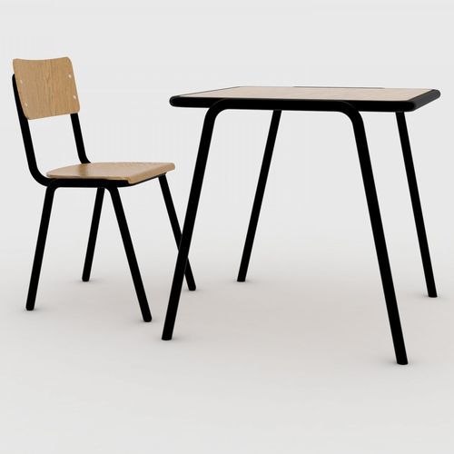 Table d'enseignement contemporaine - aamco - en hêtre / en chêne / en noyer