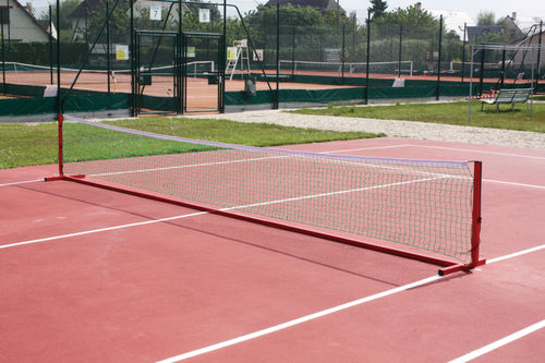Poteau de tennis mobile - S25383 - SODEX SPORT - en aluminium / en acier / rouge