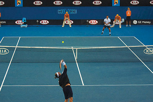 Filet de tennis en HDPE - S25898 - SODEX SPORT - noir / 4 mm / de compétition