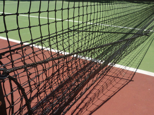 Filet de tennis en HDPE - S25910 - SODEX SPORT - noir / 2 mm / de compétition