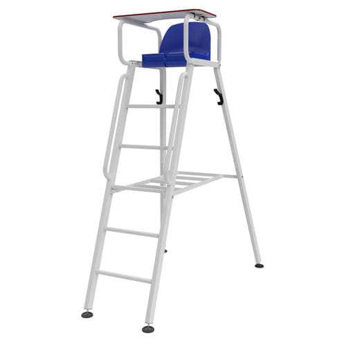 Chaise d'arbitre de tennis - S25332 - SODEX SPORT - mobile / en aluminium / blanche