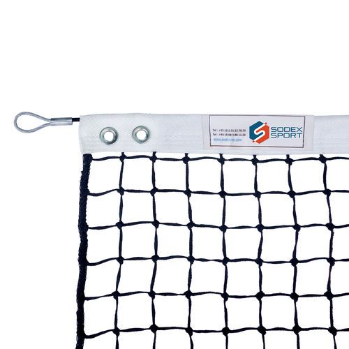 Filet de tennis en HDPE - S25861 - SODEX SPORT - noir / 3 mm / de compétition