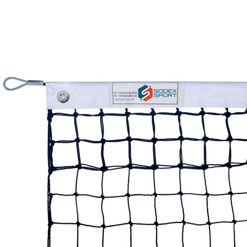 Filet de tennis en HDPE - S25830 - SODEX SPORT - noir / 2 mm / de compétition