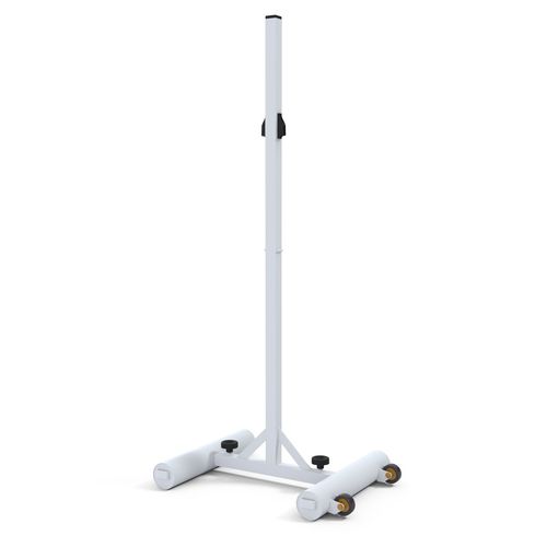 Poteau de badminton mobile - S27060 - SODEX SPORT - en acier / blanc / thermo-laqué