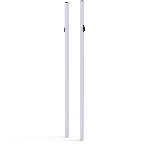 Poteau de badminton à sceller - S27020 - SODEX SPORT - en acier / blanc / thermo-laqué