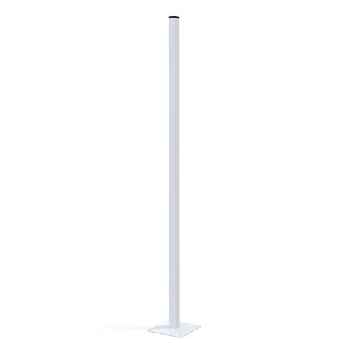Poteau de badminton à sceller - S27008 - SODEX SPORT - en acier / blanc / thermo-laqué