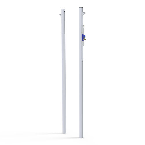 Poteau de volley à sceller - S30170 - SODEX SPORT - en aluminium / blanc / thermo-laqué