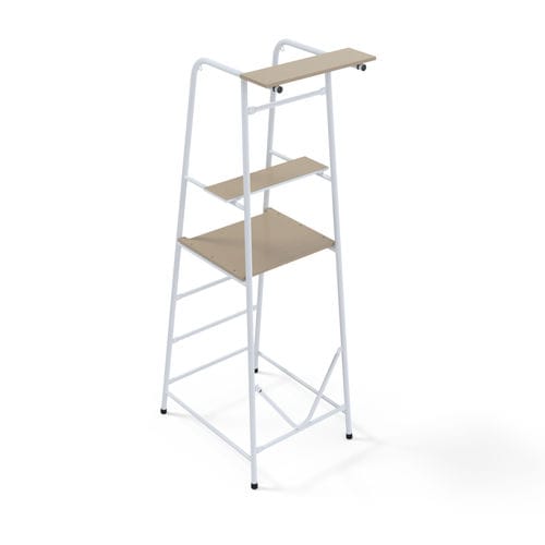 Podium d'arbitre de volley - S30426 - SODEX SPORT - mobile / en acier / blanc