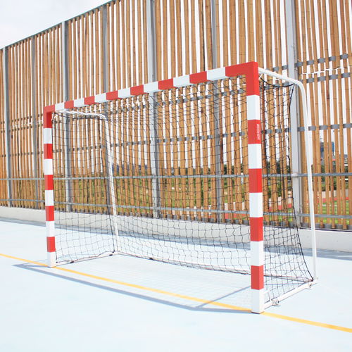 But de handball de compétition - S16211 - SODEX SPORT - en acier galvanisé / mobile / blanc/rouge